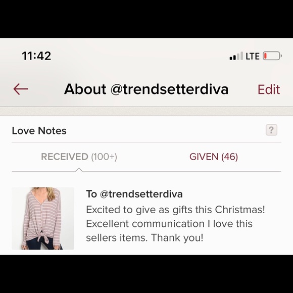 MAUVE & IVORY KNIT TOP - Picture 4 of 8